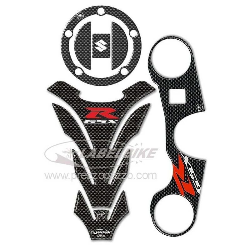 DEPÓSITO DE PROTECCIÓN DE PEGATINA 3D, TAPA, SOPORTE DE DIRECCIÓN SUZUKI GSX-R 600/750 2006-2016