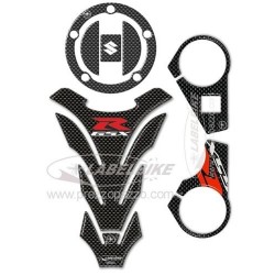 ADESIVO 3D PROTEZIONE SERBATOIO, TAPPO, PIASTRA STERZO SUZUKI GSX-R 1000 2009-2016