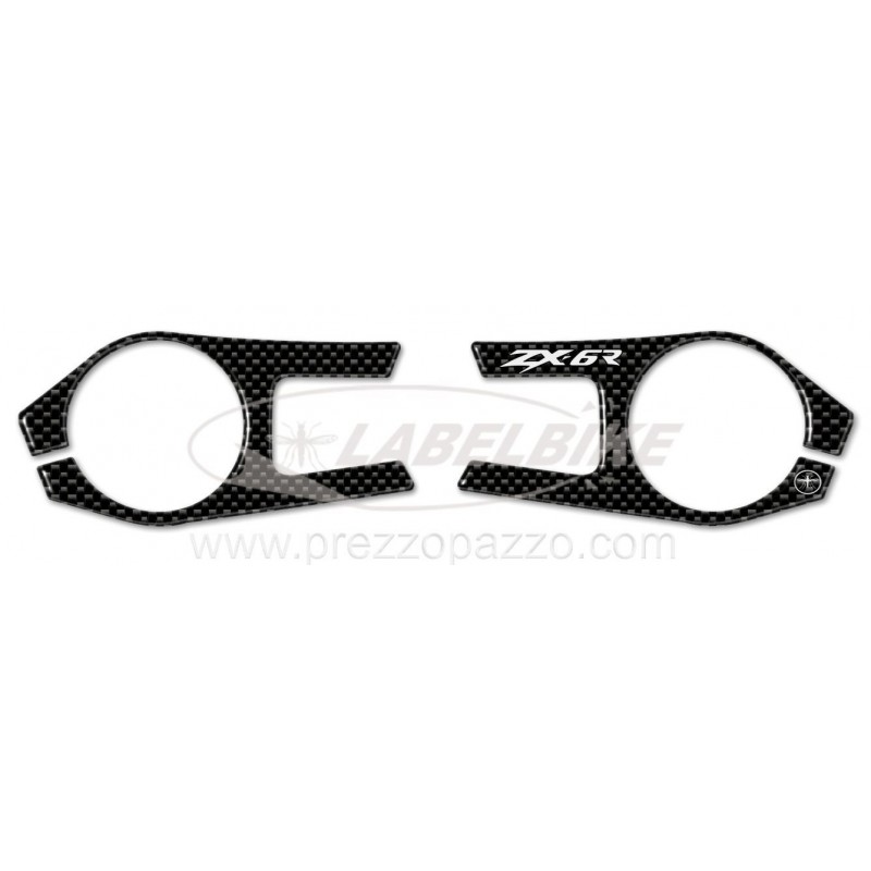 PEGATINAS 3D PROTECTORES PLACA MANILLAR KAWASAKI ZX-6R 2009-2011