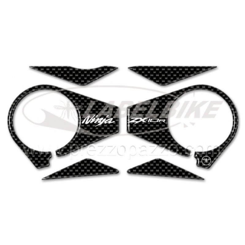 3D STICKERS PROTECTIONS HANDLEBAR PLATE KAWASAKI ZX-10R 2006-2010