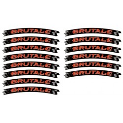 KIT ADHESIVE EDGES FOR WHEEL RIMS MV AGUSTA BRUTALE 17"RED