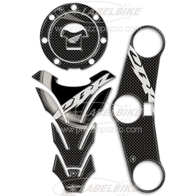 3D STICKERS TANK PROTECTION, CAP AND STEERING PLATE HONDA CBR 600 RR 2005-2006