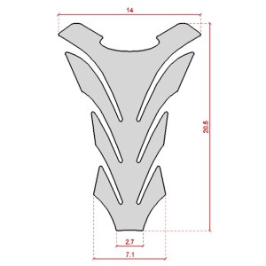 3D STICKER TANK SCHUTZ SUZUKI GSX-R CARBON