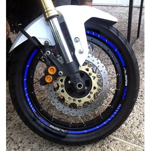 KLEBKANTEN-KIT YAMAHA SUPER TENERE 17 "UND 19" BLAUE RADFELGEN