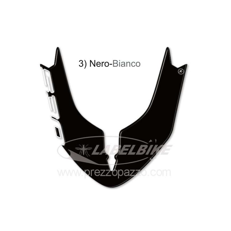 3D STICKER FRONT FENDER PROTECTION YAMAHA T-MAX 530 2015-2016 BLACK WHITE