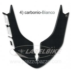 PEGATINA 3D PROTECCIÓN GUARDABARROS DELANTERO YAMAHA T-MAX 530 2015-2016 BLANCO CARBONO