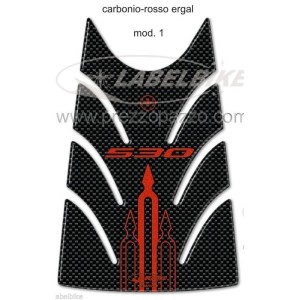 3D STICKER TANK TÜRSCHUTZ YAMAHA T-MAX 530 2012-2016 CARBON RED