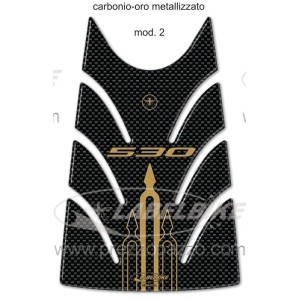 3D STICKER TANK TÜRSCHUTZ YAMAHA T-MAX 530 2012-2016 CARBON GOLD