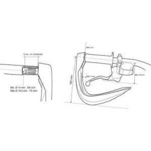 PARAMANI ACERBIS DUAL ROAD YAMAHA TRACER 700 2016-2019, NERO