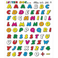 ADESIVI KIT DOC LETTER LETTERE E NUMERI PREFUSTELLATI H 20 MM (70 PZ)