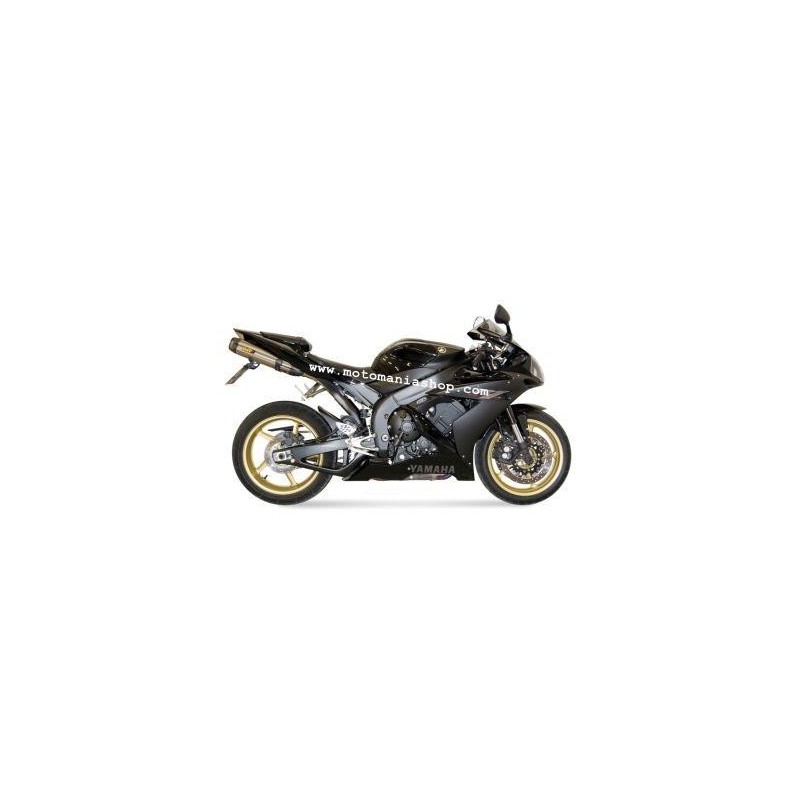 COPPIA TERMINALI MIVV SUONO PER YAMAHA R1 2004-2006, OMOLOGATI ACCIAIO/CARBONIO