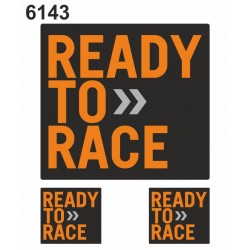 KTM READY TO RACE LOGO 10 X 12 CM