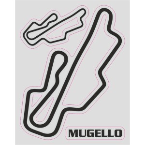 ADESIVI TRACCIATO CIRCUITO MUGELLO CM 12 X 10