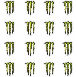 STICKERS 3D SCRATCH MONSTER CM 2,5 X 3,5 PZ16