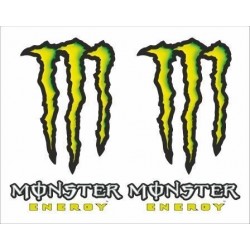 COPPIA ADESIVI MONSTER ENERGY DIM. 9 X 5,5 CM