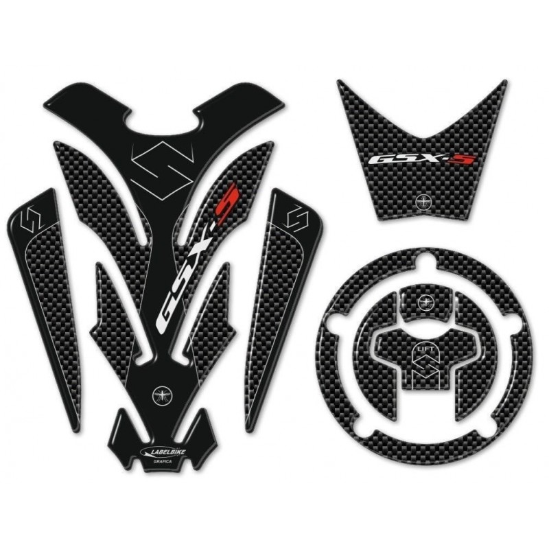 3D-STICKER-SCHUTZBEHÄLTER, KAPPE, SCHLÜSSELSCHLOSS SUZUKI GSX-S 750