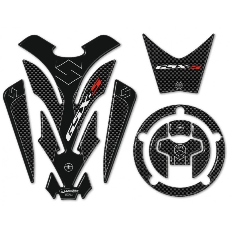 3D STICKER TANK PROTECTION, CAP, KEY LOCK SUZUKI GSX-S 750