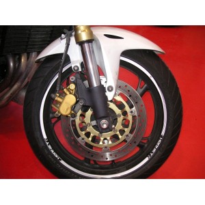 KIT BORDI ADESIVI PER CERCHI RUOTA HONDA HORNET 17" BIANCO