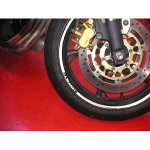 KIT BORDI ADESIVI PER CERCHI RUOTA HONDA HORNET 17" BIANCO