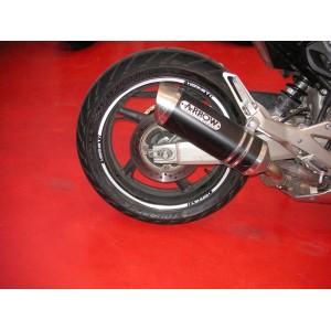 KIT BORDI ADESIVI PER CERCHI RUOTA HONDA HORNET 17" BIANCO