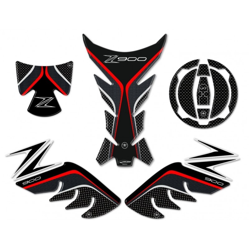 3D STICKERS SIDE PROTECTION, TANK, CAP, KAWASAKI Z 900 KEY