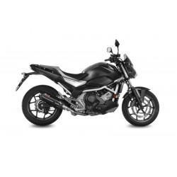 TERMINALE MIVV SUONO HONDA NC 750 S/X 2016-2019, OMOLOGATO BLACK/CARBONIO