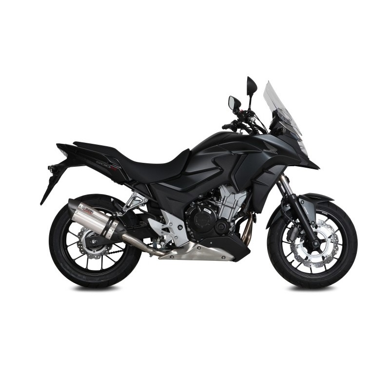 TERMINALE MIVV SUONO PER HONDA CB 500 X 2016-2018, OMOLOGATO ACCIAIO/CARBONIO