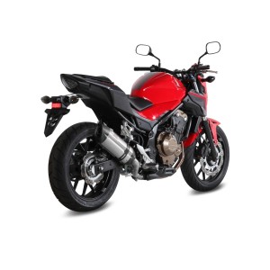 TERMINALE MIVV SUONO HONDA CB 500 F 2016-2018, OMOLOGATO ACCIAIO/CARBONIO