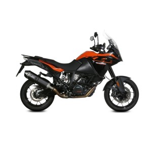 TERMINALE MIVV SPEED EDGE KTM 1090 ADVENTURE 2017-2019, OMOLOGATO BLACK/CARBONIO