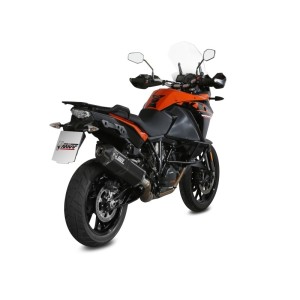 TERMINALE MIVV SPEED EDGE KTM 1090 ADVENTURE 2017-2019, OMOLOGATO BLACK/CARBONIO