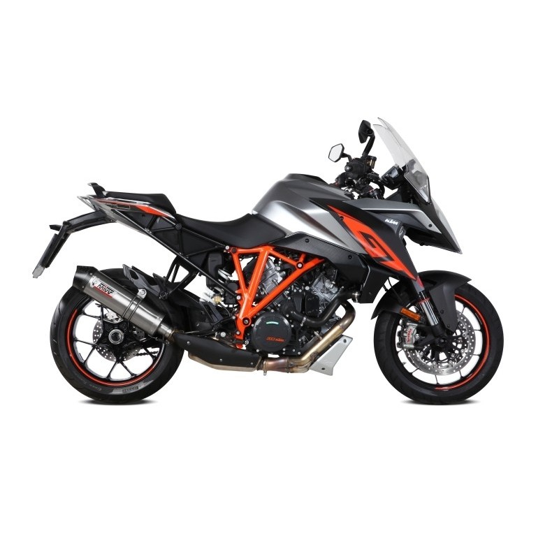 EXHAUST MIVV OVAL FOR KTM 1290 SUPER DUKE GT 2016-2018, APPROVED TITANIUM/CARBON