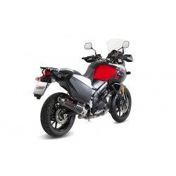 TERMINALE MIVV OVALE PER SUZUKI V-STROM 1000 2014-2019, OMOLOGATO CARBONIO