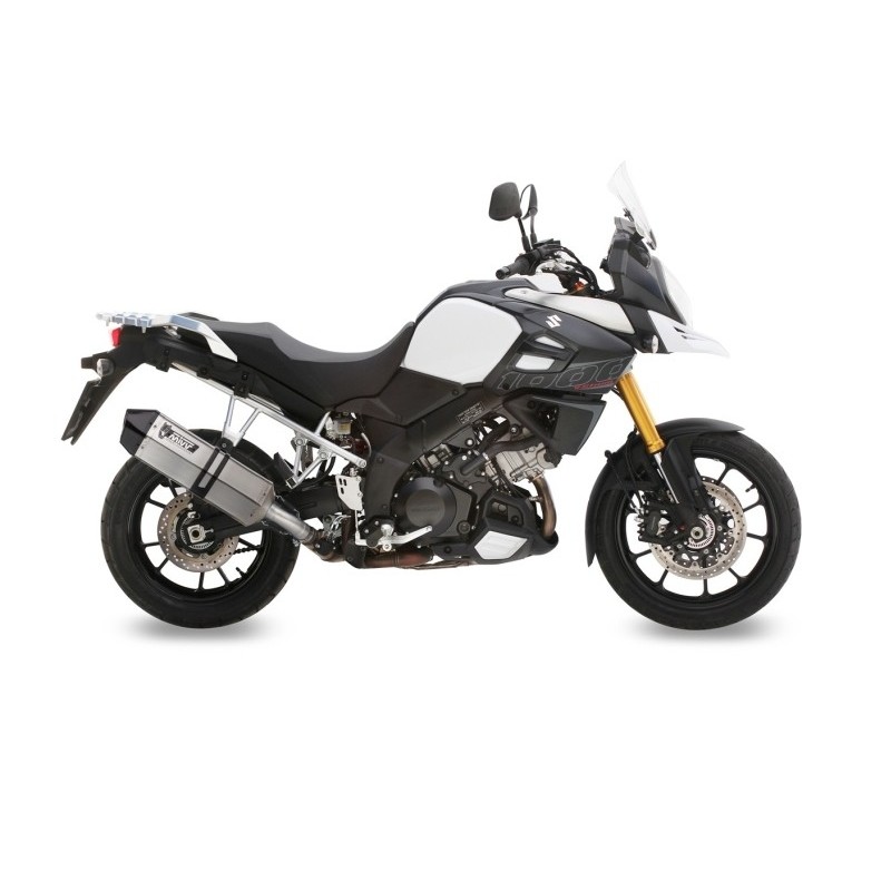 EXHAUST MIVV SPEED EDGE CARBON SUZUKI V-STROM 1000 2014-2019, APPROVED STEEL/CARBON