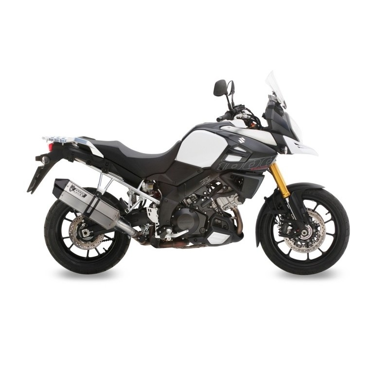 TERMINALE MIVV SPEED EDGE PERCARBONIO SUZUKI V-STROM 1000 2014-2019, OMOLOGATO ACCIAIO/CARBONIO