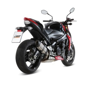 EXHAUST MIVV SUONO SUZUKI GSX-S 1000 F 2015-2020, APPROVED STEEL/CARBON