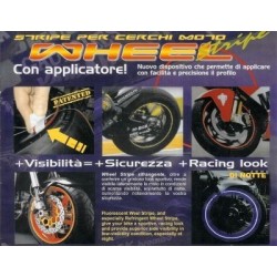 REFLECTIVE ADHESIVE EDGE FOR WHEEL STRIPE WHEEL RIMS WITH APPLICATOR MM 7 X 6 MT BLACK