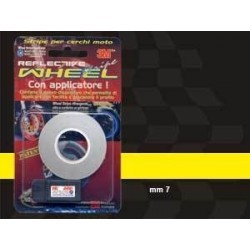 REFLECTIVE ADHESIVE EDGE FOR WHEEL STRIPE WHEEL RIMS WITH APPLICATOR MM 7 X 6 MT YELLOW