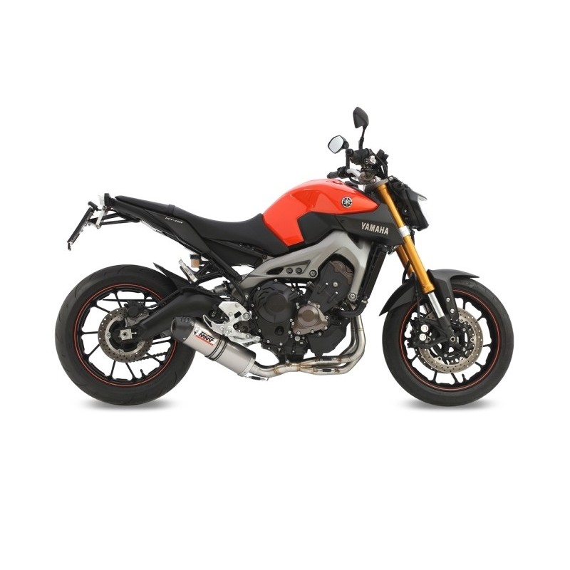 IMPIANTO DI SCARICO COMPLETO MIVV OVALE PER YAMAHA MT-09 2013-2020, DEKAT TITANIO/CARBONIO