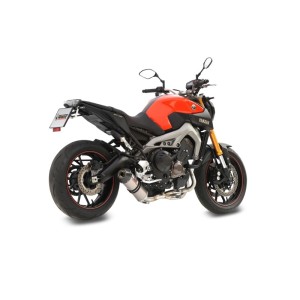 IMPIANTO DI SCARICO COMPLETO MIVV OVALE YAMAHA MT-09 2013-2020, DEKAT TITANIO/CARBONIO