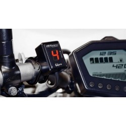 HANDLEBAR HOLDER FOR HEALTECH GEAR COUNTER AND FLASH CHANGE, BLACK