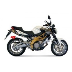 COPPIA TERMINALI MIVV SUONO APRILIA SHIVER 750 2007-2017, OMOLOGATI ACCIAIO/CARBONIO