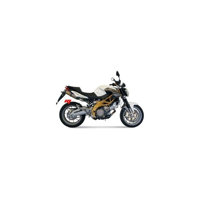 COPPIA TERMINALI MIVV SUONO PER APRILIA SHIVER 750 2007-2017, OMOLOGATI ACCIAIO/CARBONIO