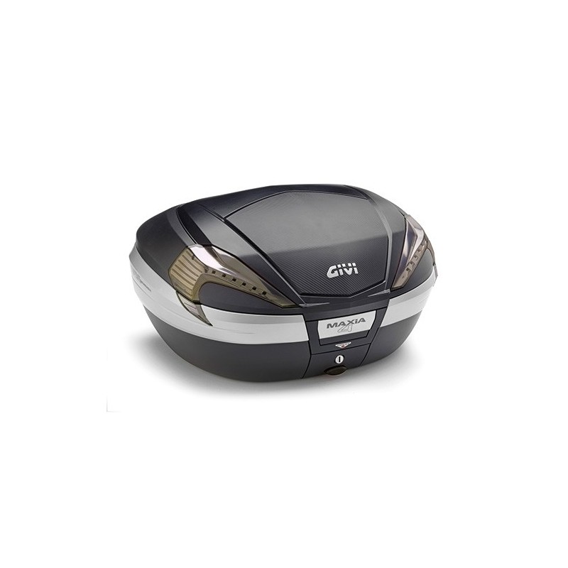 GIVI MONOKEY CASE, 56 LITERS, BLACK WITH BLACK COVER AND SMOKED REFLECTORS