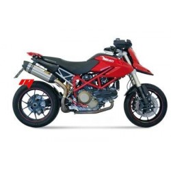 TERMINALE MIVV SUONO DUCATI HYPERMOTARD 1100/EVO 2007-2011, OMOLOGATO ACCIAIO/CARBONIO