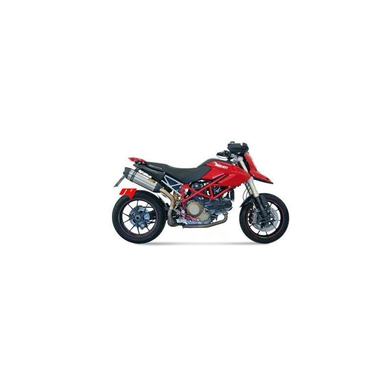 TERMINALE MIVV SUONO DUCATI HYPERMOTARD 1100/EVO 2007-2011, OMOLOGATO ACCIAIO/CARBONIO