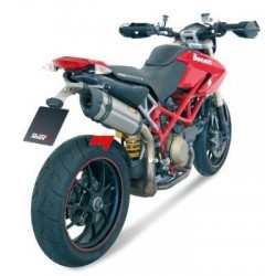 TERMINALE MIVV SUONO DUCATI HYPERMOTARD 1100/EVO 2007-2011, OMOLOGATO ACCIAIO/CARBONIO