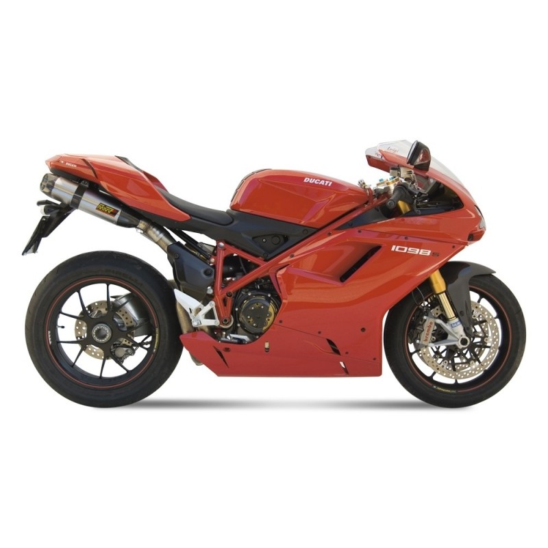 COPPIA TERMINALI MIVV SUONO DUCATI 1098/S 2007-2008, DEKAT ACCIAIO/CARBONIO