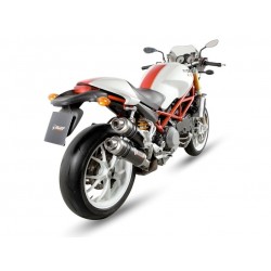 PAIR OF MIVV HEXAUST GP DUCATI MONSTER S4RS 2006-2009, APPROVED CARBON