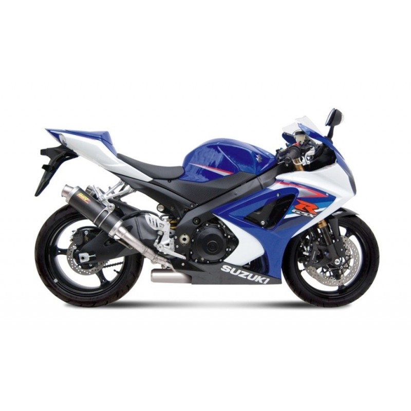 COPPIA TERMINALI MIVV GP SUZUKI GSX-R 1000 2007-2008, OMOLOGATI CARBONIO