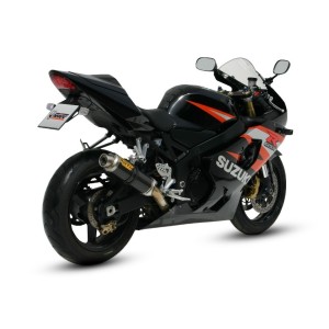 TERMINALE MIVV GP SUZUKI GSX-R 600/750 2004-2005, OMOLOGATO CARBONIO